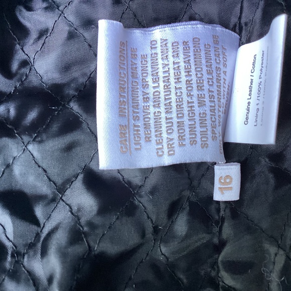 ❤️🇬🇧BNNT CELTIC & CO REAL” leather/cotton biker jacket. US12. UK16. Khaki/blk - Picture 8 of 14